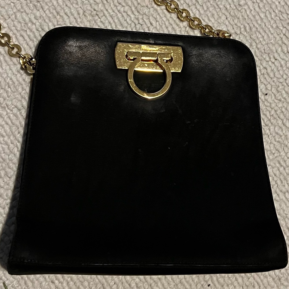 Ferragamo suede bag